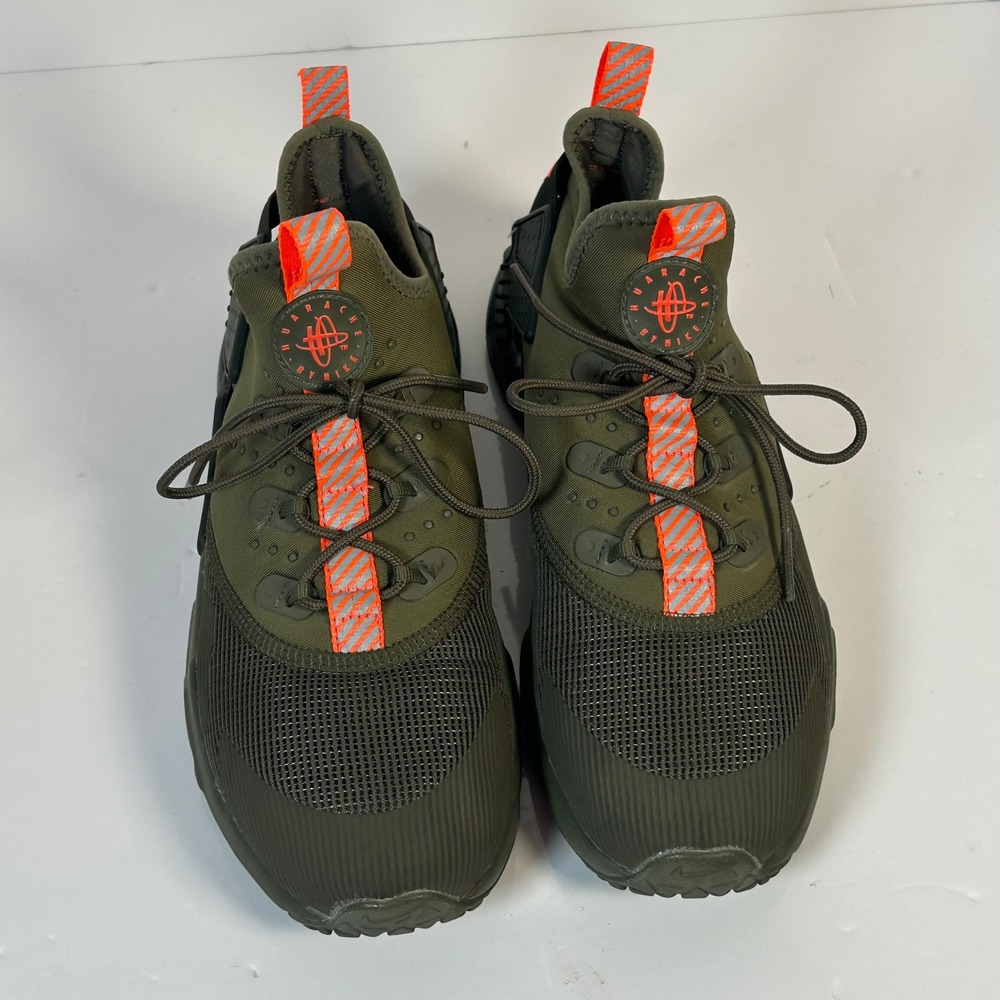 Nike Air Huarache Drift GS Medium Olive Bright Crimson Boys Youth 4.5Y - Picture 2 of 9